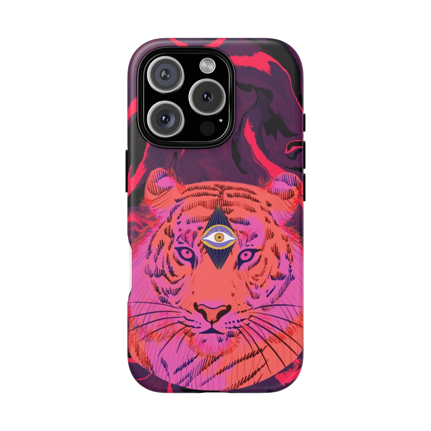 Third-Eye Cosmic Tiger iPhone Tough Case Design