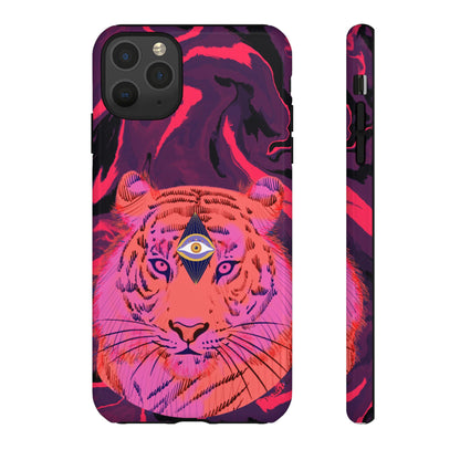 Third-Eye Cosmic Tiger iPhone Tough Case Design