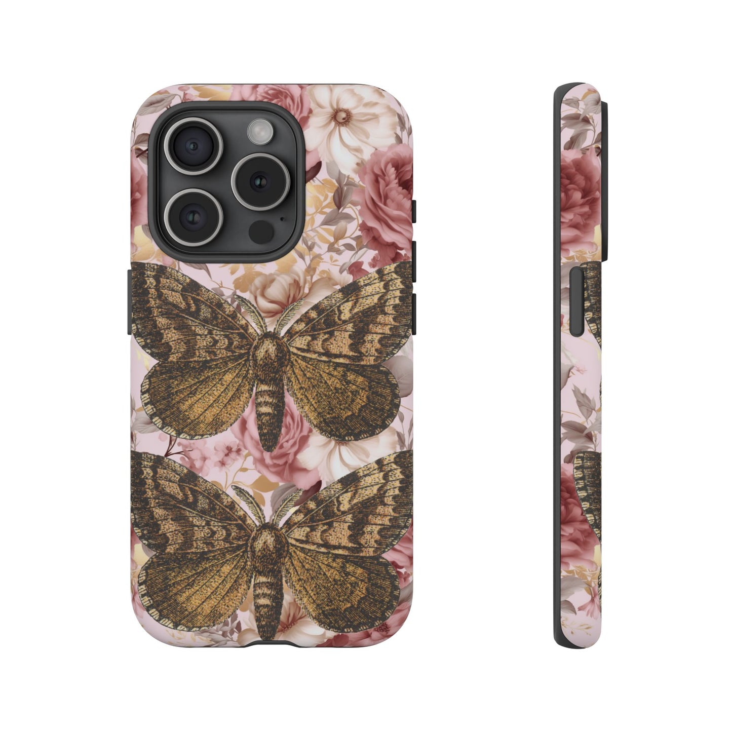 Vintage Butterfly Design Tough Phone Cases - iPhone, Samsung Galaxy, and Google Pixel