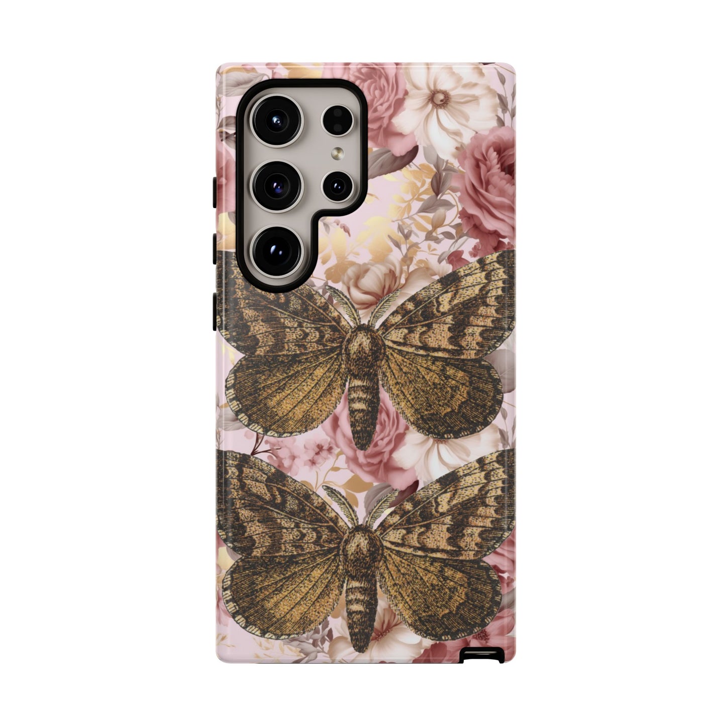 Vintage Butterfly Design Tough Phone Cases - iPhone, Samsung Galaxy, and Google Pixel