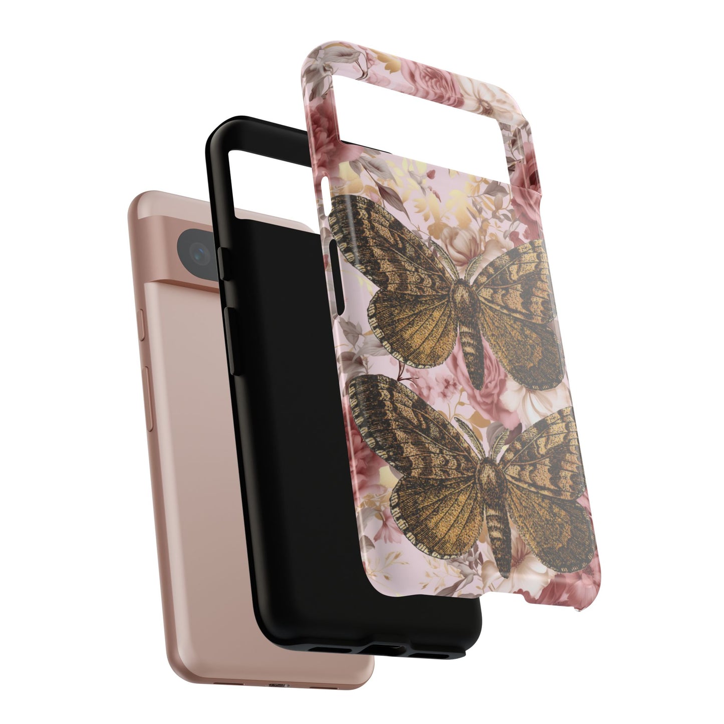 Vintage Butterfly Design Tough Phone Cases - iPhone, Samsung Galaxy, and Google Pixel