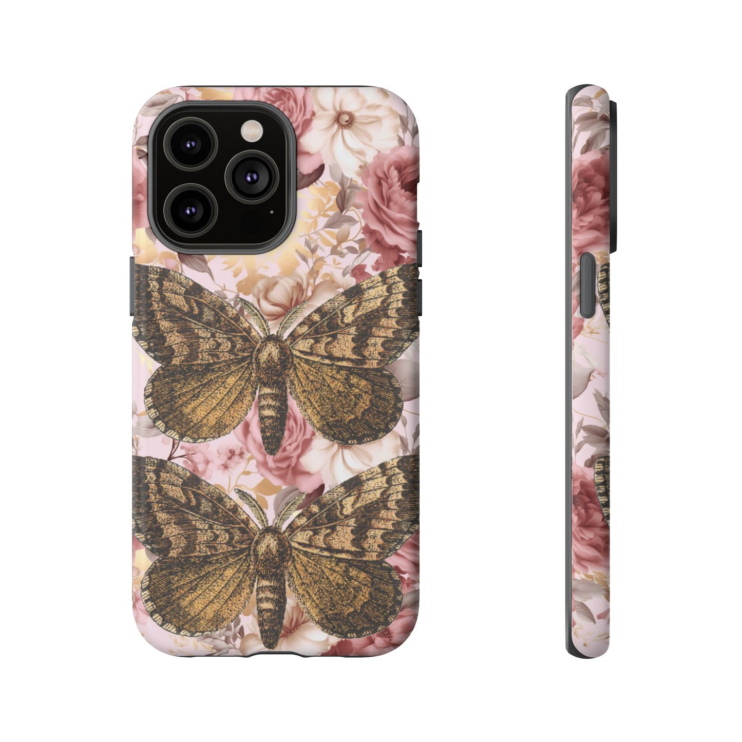 Vintage Butterfly Design Tough Phone Cases - iPhone, Samsung Galaxy, and Google Pixel