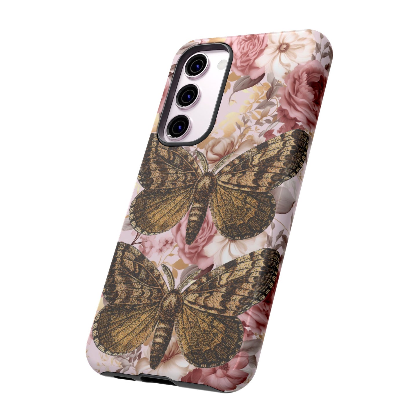 Vintage Butterfly Design Tough Phone Cases - iPhone, Samsung Galaxy, and Google Pixel