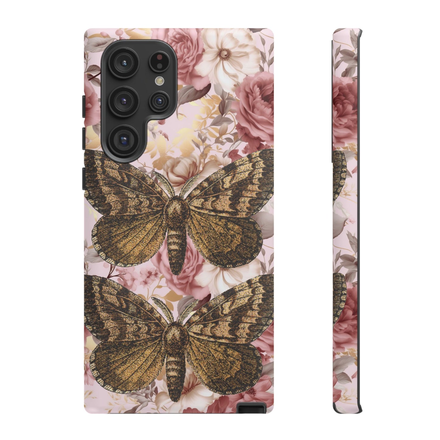 Vintage Butterfly Design Tough Phone Cases - iPhone, Samsung Galaxy, and Google Pixel