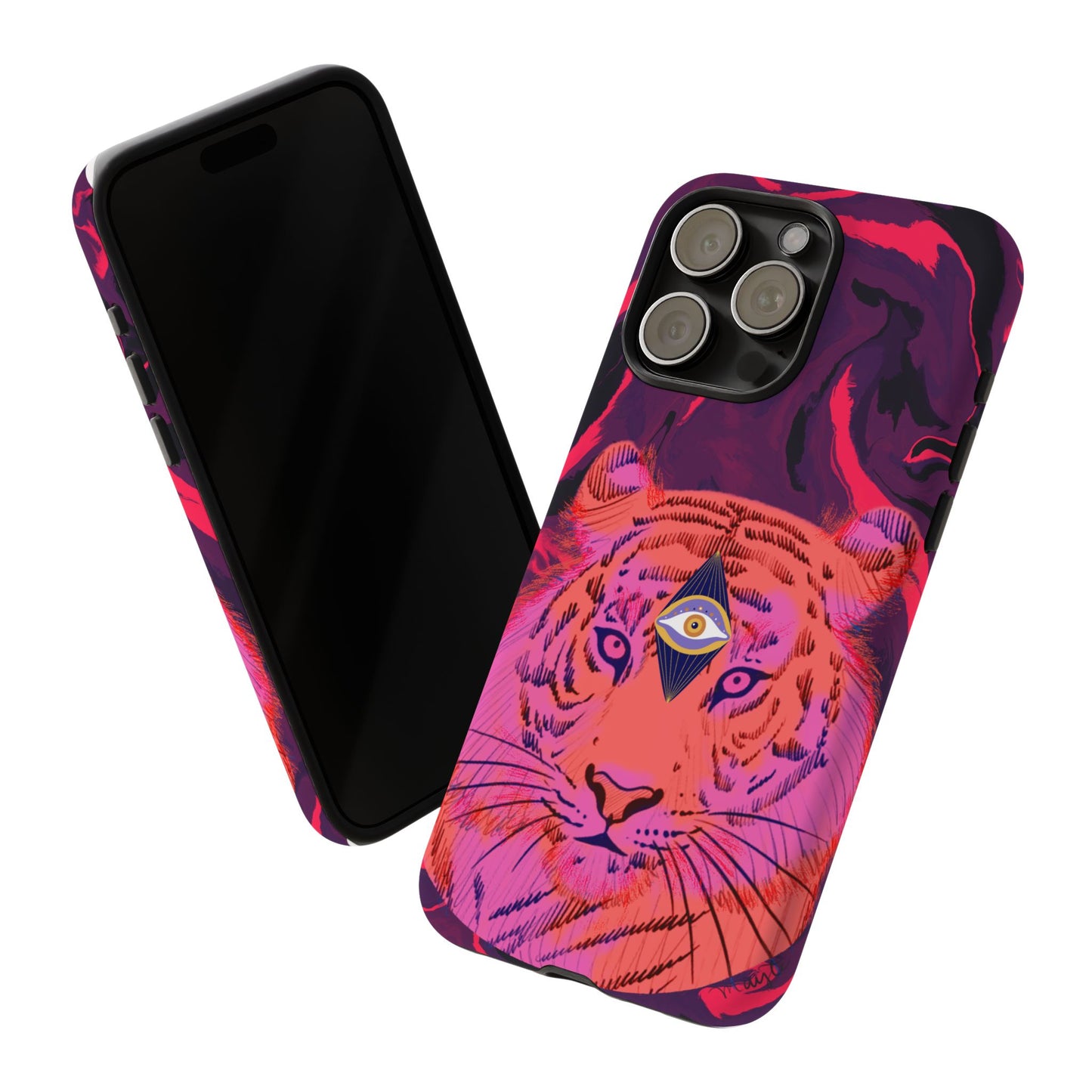 Third-Eye Cosmic Tiger iPhone Tough Case Design