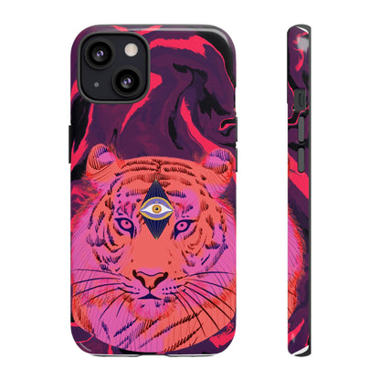 Third-Eye Cosmic Tiger iPhone Tough Case Design