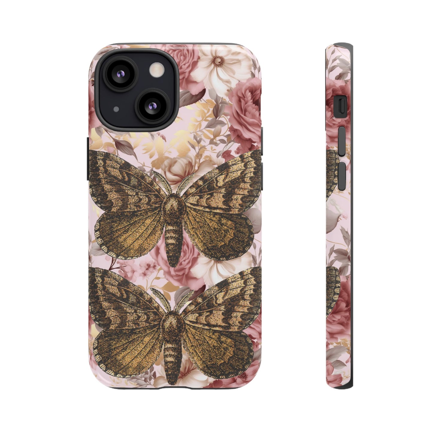 Vintage Butterfly Design Tough Phone Cases - iPhone, Samsung Galaxy, and Google Pixel