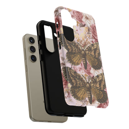 Vintage Butterfly Design Tough Phone Cases - iPhone, Samsung Galaxy, and Google Pixel