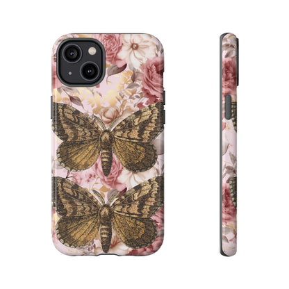 Vintage Butterfly Design Tough Phone Cases - iPhone, Samsung Galaxy, and Google Pixel