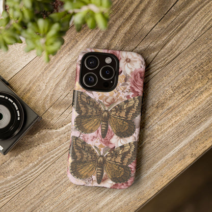 Vintage Butterfly Design Tough Phone Cases - iPhone, Samsung Galaxy, and Google Pixel