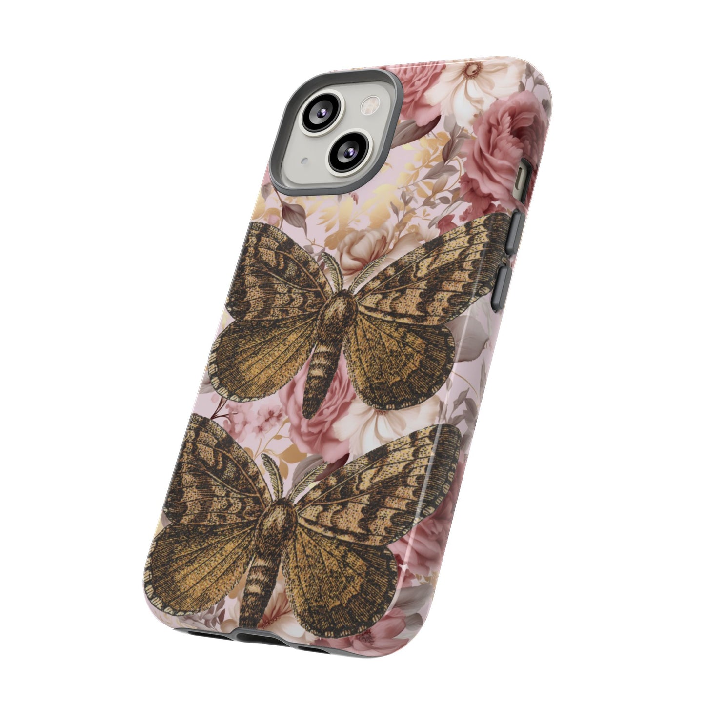 Vintage Butterfly Design Tough Phone Cases - iPhone, Samsung Galaxy, and Google Pixel