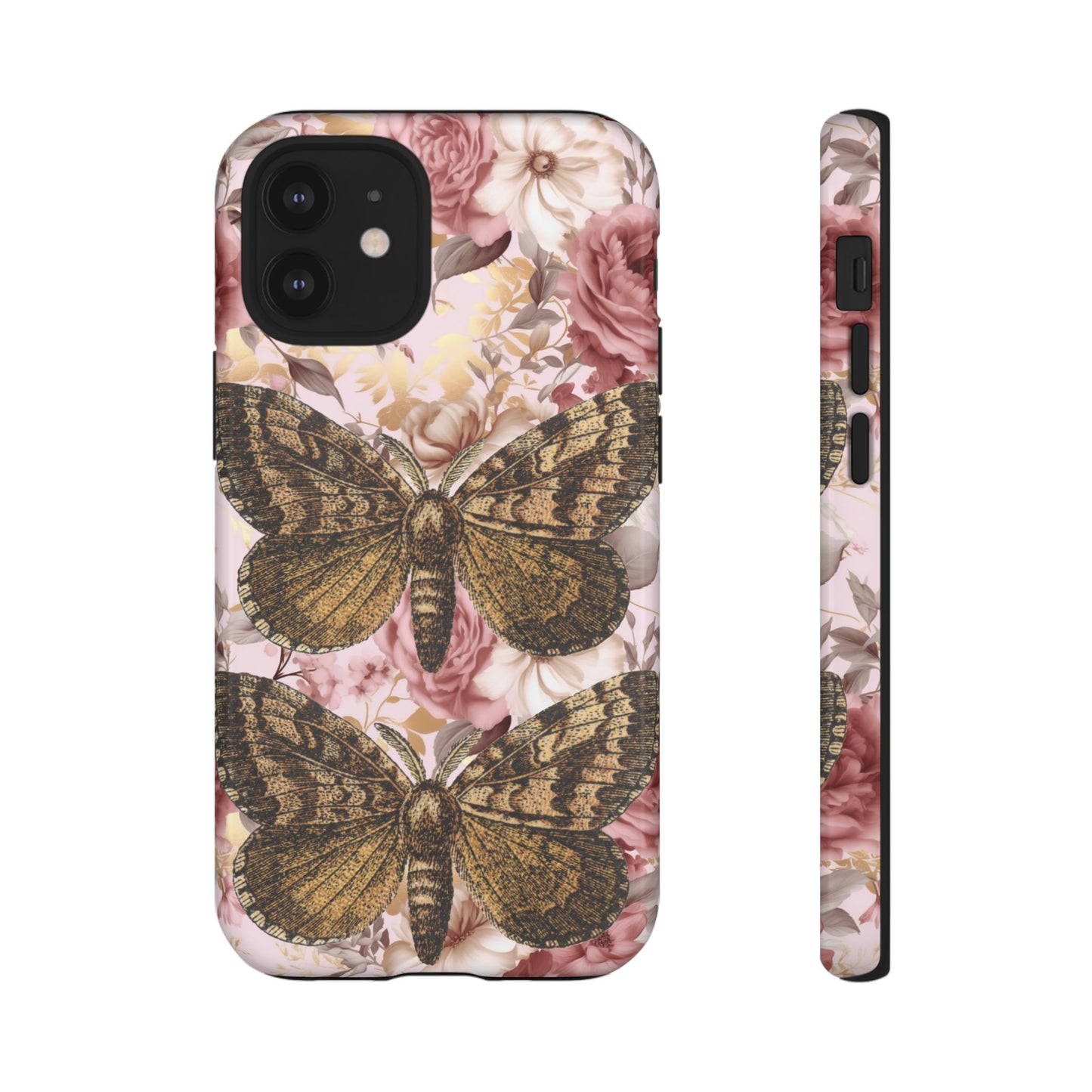 Vintage Butterfly Design Tough Phone Cases - iPhone, Samsung Galaxy, and Google Pixel