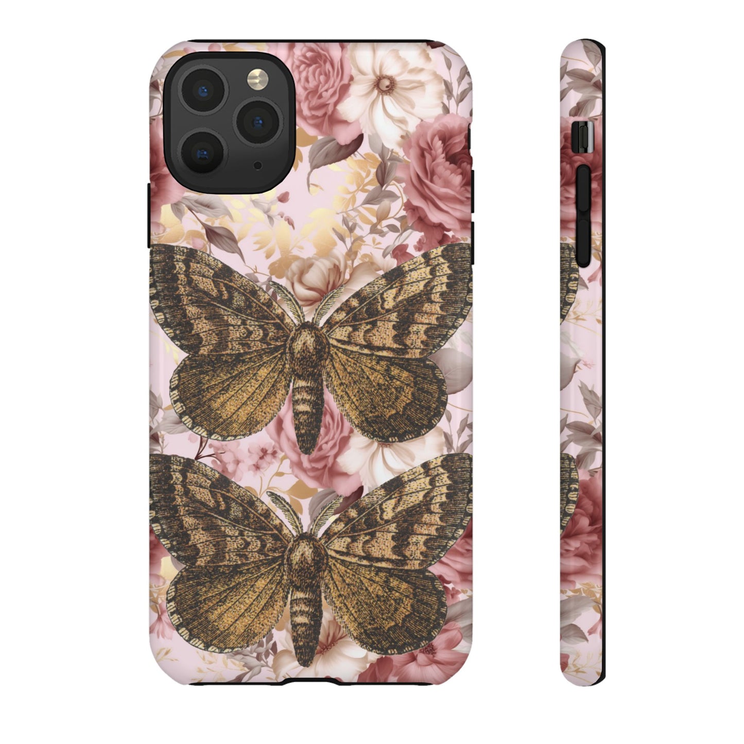 Vintage Butterfly Design Tough Phone Cases - iPhone, Samsung Galaxy, and Google Pixel