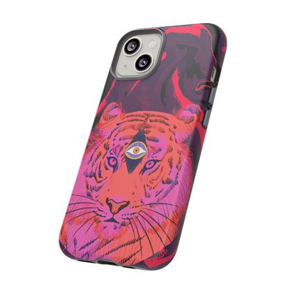 Third-Eye Cosmic Tiger iPhone Tough Case Design