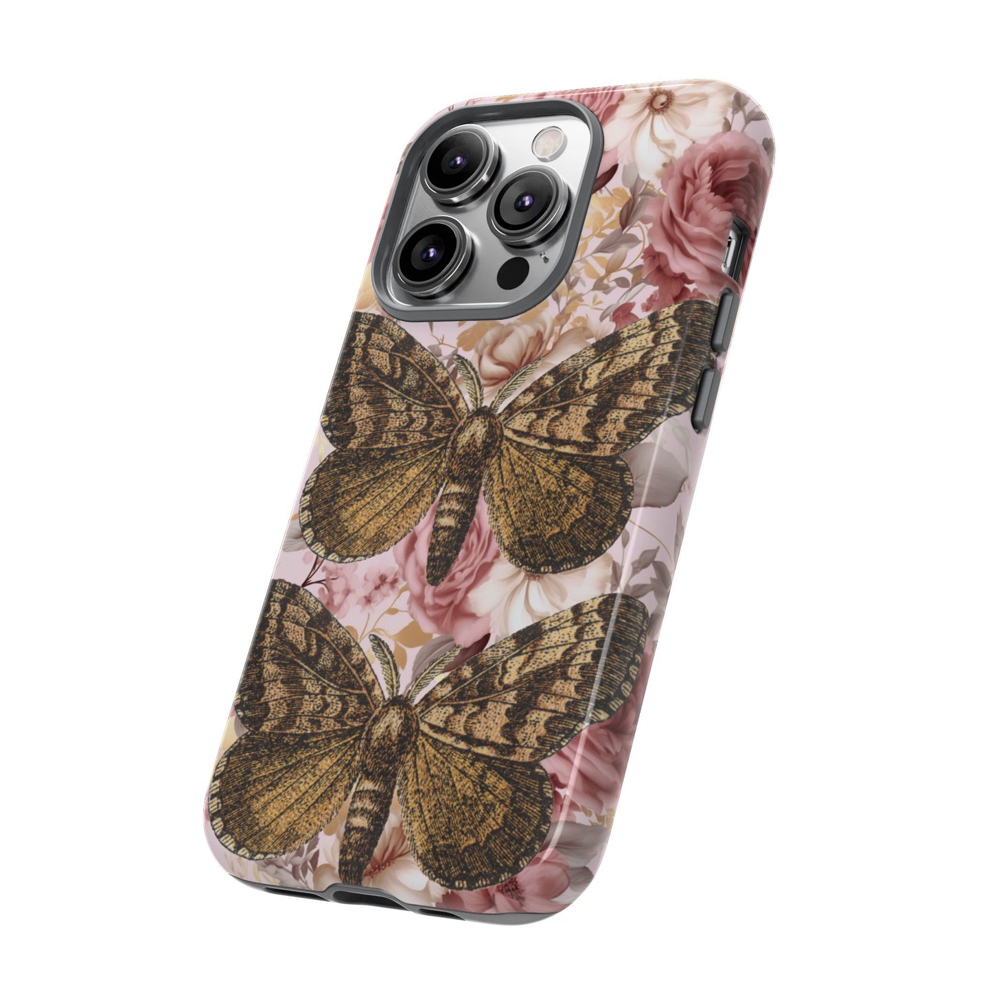 Vintage Butterfly Design Tough Phone Cases - iPhone, Samsung Galaxy, and Google Pixel