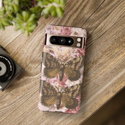 Vintage Butterfly Design Tough Phone Cases - iPhone, Samsung Galaxy, and Google Pixel