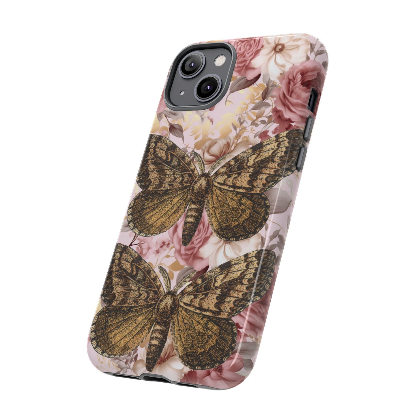 Vintage Butterfly Design Tough Phone Cases - iPhone, Samsung Galaxy, and Google Pixel