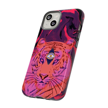 Third-Eye Cosmic Tiger iPhone Tough Case Design