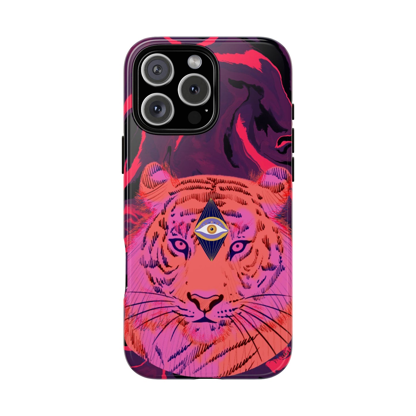 Third-Eye Cosmic Tiger iPhone Tough Case Design