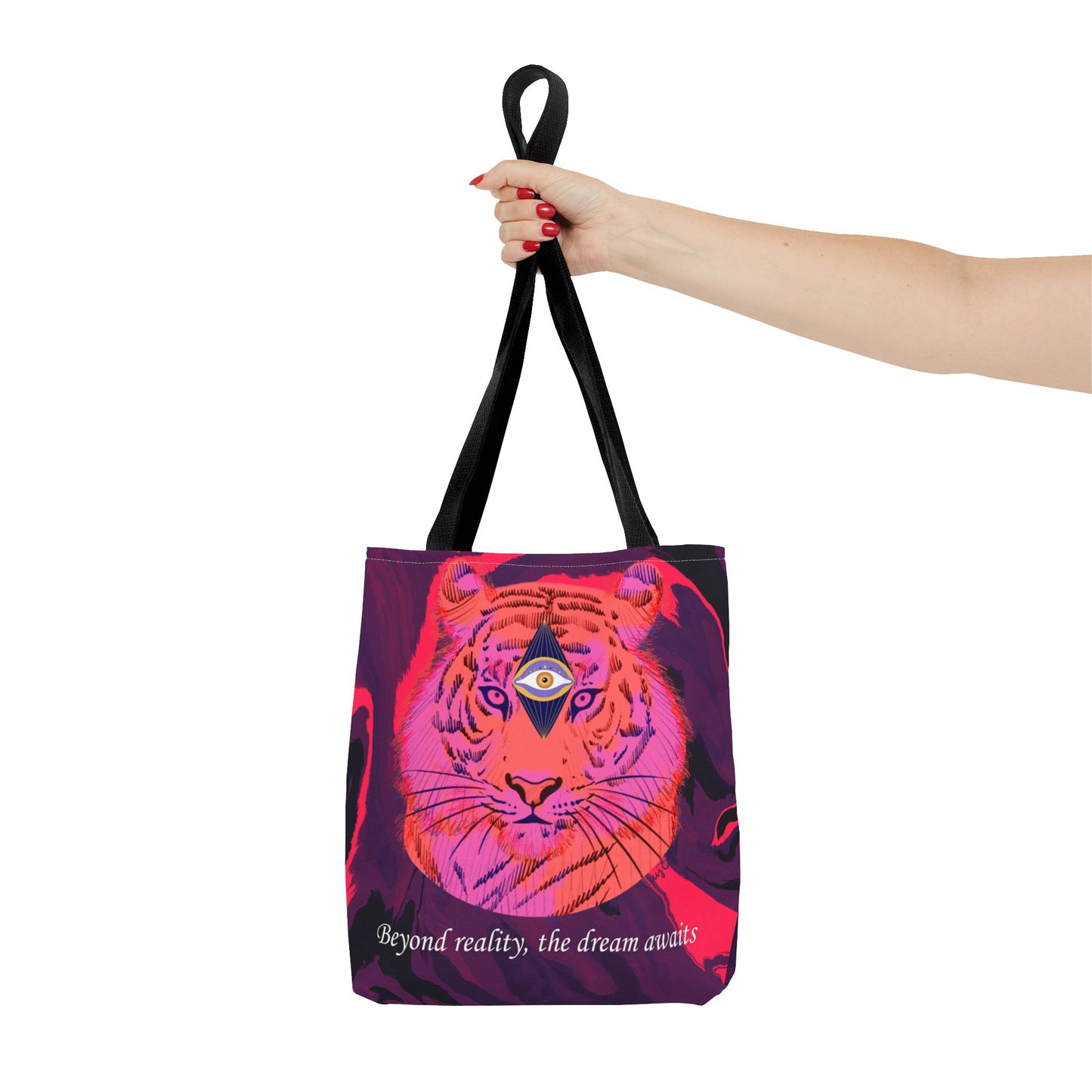 Third Eye Cosmic Tiger Tote Bag – Stylish & Unique