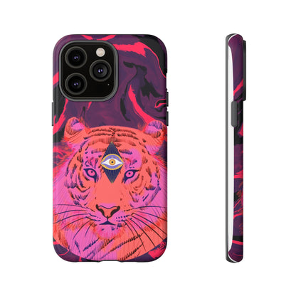 Third-Eye Cosmic Tiger iPhone Tough Case Design