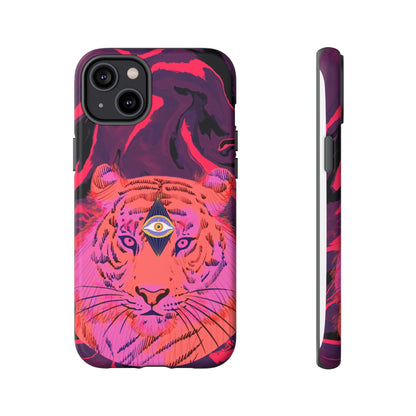 Third-Eye Cosmic Tiger iPhone Tough Case Design