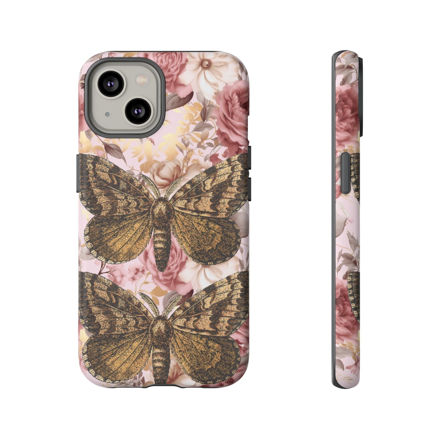 Vintage Butterfly Design Tough Phone Cases - iPhone, Samsung Galaxy, and Google Pixel