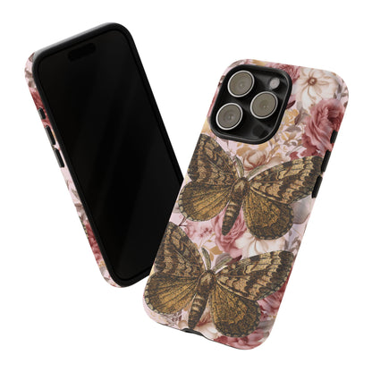 Vintage Butterfly Design Tough Phone Cases - iPhone, Samsung Galaxy, and Google Pixel