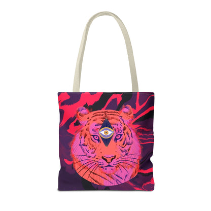 Third Eye Cosmic Tiger Tote Bag – Stylish & Unique