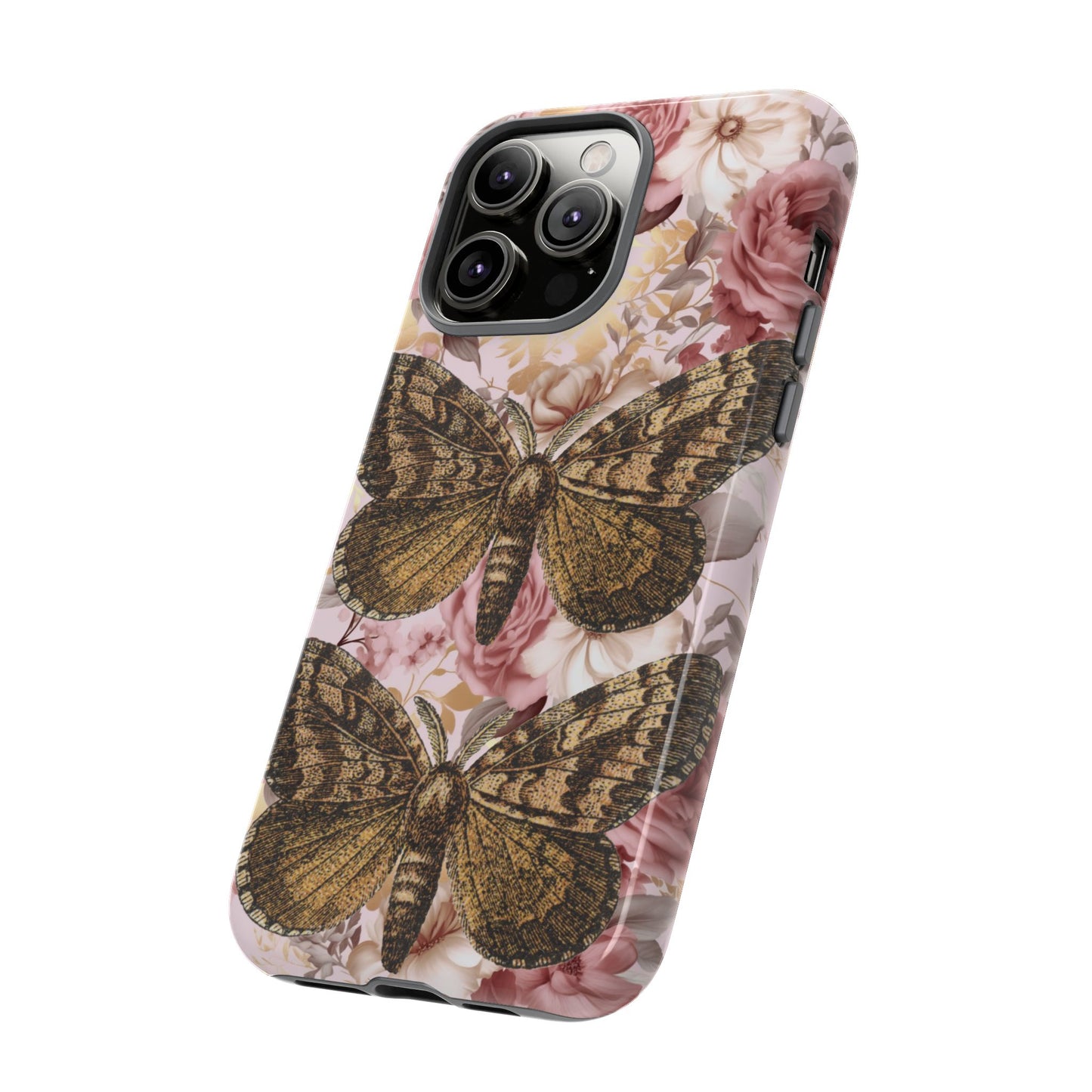 Vintage Butterfly Design Tough Phone Cases - iPhone, Samsung Galaxy, and Google Pixel