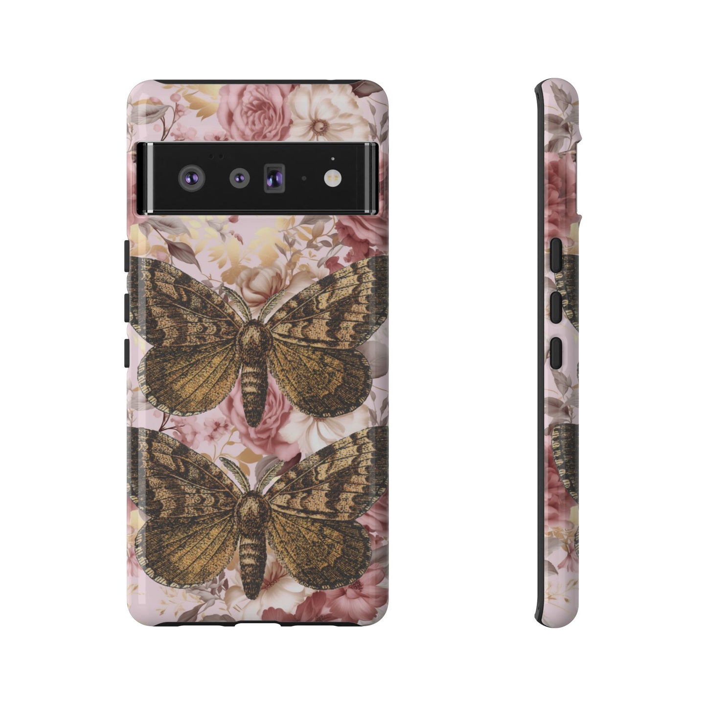 Vintage Butterfly Design Tough Phone Cases - iPhone, Samsung Galaxy, and Google Pixel