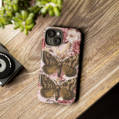 Vintage Butterfly Design Tough Phone Cases - iPhone, Samsung Galaxy, and Google Pixel