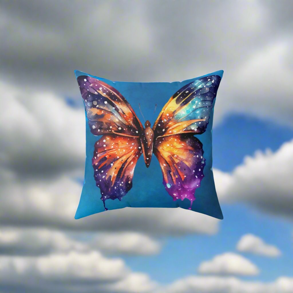 butterfly design on a pillow