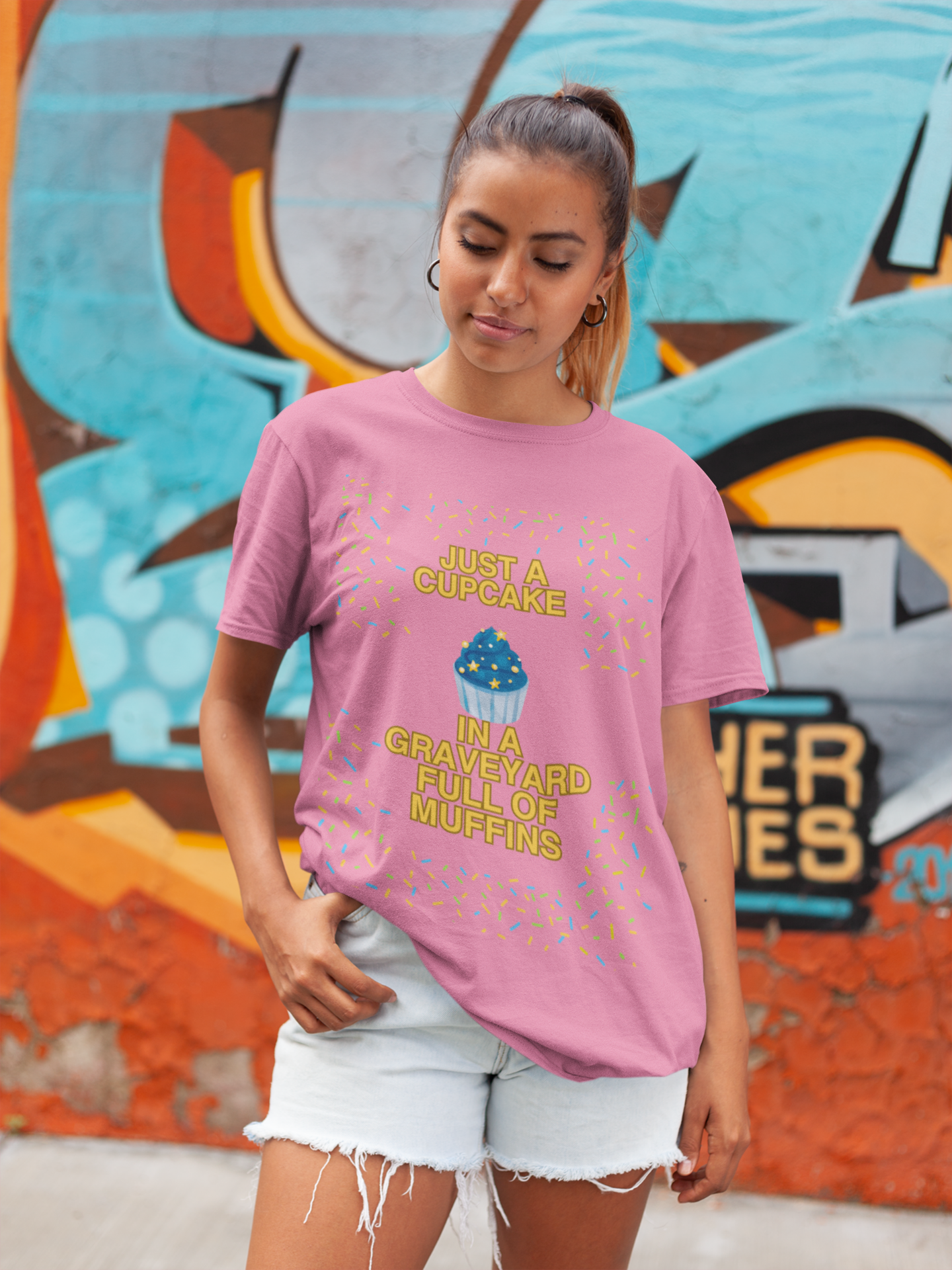 Just a Cupcake in a Graveyard Full of Muffins -  Cozy Unisex T-Shirt